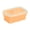 Orange, variant on Homerr Folding Lunch Box Lightweight Lunch Box Silicone Folding Lunch Box Portable Lightweight Food Storage Container Expandable Leak proof for Office School Home 350ML/800ML