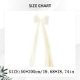 thumbnail image 3 of Giant Christmas Tree Bow Topper, Velvet Christmas Tree Bow with Long Streamers, Festive Christmas Bow for Xmas Tree Topper, Window, Mantle, Wall, Door & Indoor Holiday Party Decorations, 20×79 Inch, 3 of 5