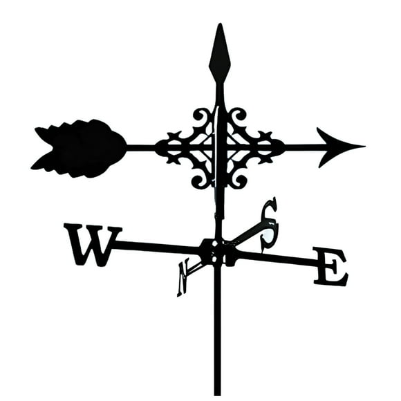 Weather Vane for The Garden Metal Weathevcanes Wind Direction Indicators with Ornament Weather Vanes Roof Mount for Yard Garden Decorations