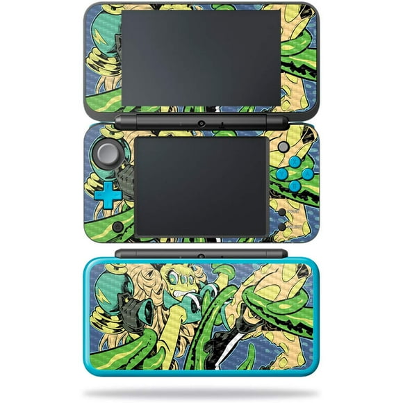 MightySkins Carbon Fiber Skin for Nintendo New 2DS XL - Hamburger Cat | Protective, Durable Textured Carbon Fiber Finish | Easy to Apply, Remove, and Change Styles | Made in The USA