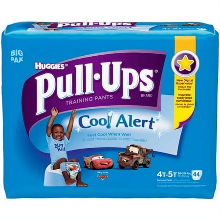 Huggies Pull-Ups Training Pants with Cool Alert, Boys, 4T-5T, 44 Count