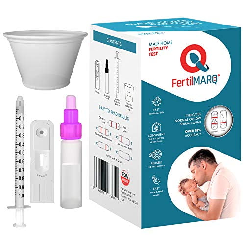 Fertility Home Sperm Test Kit Indicates Normal Or Low Sperm Count Convenient Accurate And Private Easy To Read Results Walmart Com Walmart Com
