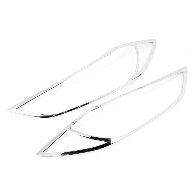 Front Light Trim 2pcs Car Exterior Headlight Cover Front Light Lamp Trim Fits For Elantra 2018-2019