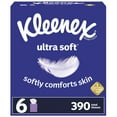 thumbnail image 2 of Kleenex Ultra Soft Facial Tissues, 6 Cube Boxes (390 Total Tissues), 2 of 11