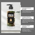 thumbnail image 4 of HHBEAUTY Fragrance Collection Body Wash For Men， Refreshing Scent Excite Crisp Coconut & Black Pepper Men's Body Wash with 100% Plant-Based Moisturizers, 4 of 9