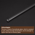 thumbnail image 4 of Uxcell 3.3 Borosilicate Glass Stick 7.87" Length 4mm Dia Stir Rod Round for Lab Kitchen Science 3Pcs, 4 of 5