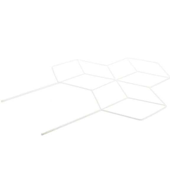 PENIKOKO White Iron Metal Indoor Plant Trellis Support for Climbing Vines, Houseplants, Garden and Home Decor