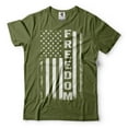 thumbnail image 4 of Freedom Flag Shirt USA Flag Tee 4th Of July Flag Shirt Independence Day Gifts 1776 Freedom Shirt (3X-Large Navy Blue), 4 of 6
