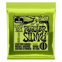 Ernie Ball Regular Slinky Nickel Wound Electric Guitar Strings 10-46 Gauge - 3 Pack