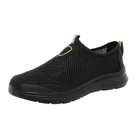 NOKIO Men S Breathable Mesh Sneakers Men S Slip-On Walking Shoes Lightweight Men S Loafers Fashion Summer Men Mesh Breathable Flat Lightweight Comfortable Casual
