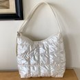thumbnail image 1 of Bolso acolchado a cuadros para mujer piel sintética ligera de gran capacidad para viaje de compras, 1 of 9