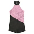 thumbnail image 5 of vastwit Kids Girls Hip Hop Jazz Latin Dance Costume Sequins Gymnastics Dance Leotard Biketard Short Pink 16, 5 of 7