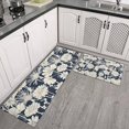 thumbnail image 2 of Pioneer Flower Floral Print Pattern Kitchen Rugs Sets Of 2,Anti Fatigue Kitchen Mat Rugs Non Slip Washable,Decorative Kitchen Floor Mats for Kitchen,Sink,Laundry,17"x30"+17"x47", 2 of 7