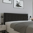 thumbnail image 3 of Merrick Lane King Size Headboard Black Fabric Upholstered Button Tufted Headboard With Metal Frame and Adjustable Rail Slots, 3 of 12