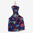 thumbnail image 2 of Zelouf Zs1912P Print Scuba Crepe  , Sewing, DIY, Crafts Fabric by the Yard, Cobalt/pink, 3 Yard, 2 of 2