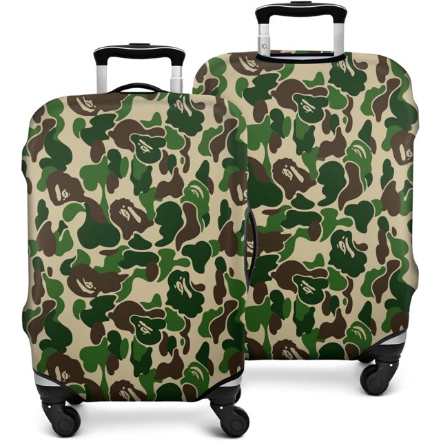 Travel Luggage Cover Suitcase Protector Fits 18-32 Inch Luggage Wheel Covers Patterned Travel Related Items Flower Luggage Protector Elastic Luggage Anti-scratch Suitcase Cover S