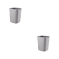 thumbnail image 2 of Injueey Cubo de basura ABS conveniente y práctico descubierto para Hotel adecuado para cubo de basura minimalista de encimera cubos de basura gris 12L 2Conjunto, 2 of 6