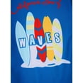 thumbnail image 5 of Doomiva Kids Boys Shark Bro 2 Pcs Athletic Swimsuit Upf 50+ Swim Shirts with Shorts Surfing Rash Guard Sets Blue 6-8, 5 of 5