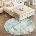 thumbnail image 3 of Carvapet Round Area Rug, Non-Slip Washable Circle Rug for Kitchen Bathroom Living Bedroom, Super Soft Absorbent Carpet Low Pile, 5ft, Teal, 3 of 7