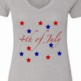 thumbnail image 4 of Inktastic 4th of July Stars Women's V-Neck T-Shirt, 4 of 5