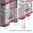 thumbnail image 6 of Baseball Terms and Icons Pattern Shower Curtain 72"x72" ,Bathroom Decorative Shower Curtains Set with 12 Hooks,Modern Waterproof Washable Shower Curtain, 6 of 6