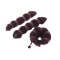 thumbnail image 1 of ASTRQLE Juego de 3 estilizadores mágicos para peinar el cabello caliente Donut Bun Ring Styler Maker (1 grande+2 pequeños) (marrón), 1 of 2