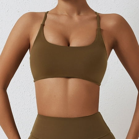 Baodmurt Sports Bras for Women Lounge & Sleep Sport Lingerie  Underwear  Brown 30ABC