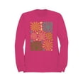 thumbnail image 2 of Retro Floral Pattern Art Women's Sweatshirt, 2 of 3