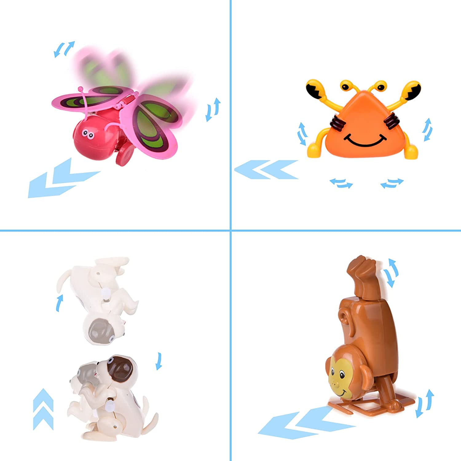Wind Up Toys For Kids Animals Bulk Flipping Walking Jumping - Temu