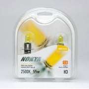 Nokya H3 Hyper Yellow Pro Halogen 2500K Stage 1 Headlight / Fog Light Car Light Bulb Replacement One Pair NOK7615