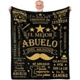 thumbnail image 1 of LHSHID Abuelo Gifts in Spanish Regalo para Abuelo El Mejor Abuelo Del Mundo Regalos para Abuelo Dia Del Padre Gifts for Abuelo Abuelo Gifts from Grandchildren Abuelo Throw Blanket 30"x40", 1 of 7