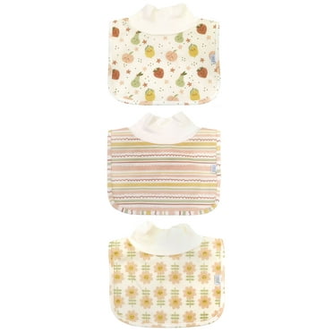 Neat Solutions 3 Pack Girl Printed Mockneck Bib