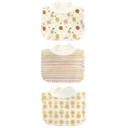 Neat Solutions 3 Pack Girl Printed Mockneck Bib