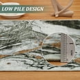 thumbnail image 4 of 10'x13' Boho Vintage Area Rug – Soft Modern Abstract Design, Machine Washable Non-Slip Carpet for Living Room, Farmhouse, Kids Room & Dining Room Dark Green, 4 of 7