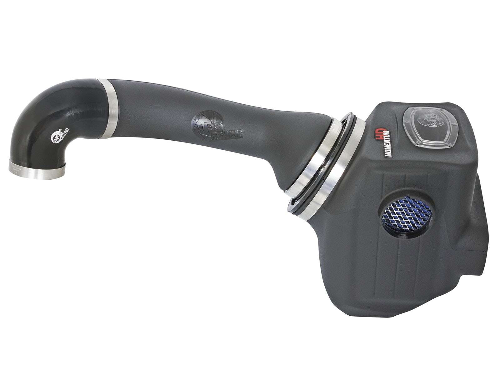 aFe Power 50-76105 Momentum HD Pro 10R Air Intake System; Incl. Air Filter/1-Piece Sealed Housing w/Auxiliary Air Scoop/Roto-Molded Intake Tube/Hardware; +9 HP/+15 Lbs. x Ft. Torque;