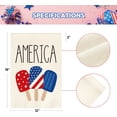 thumbnail image 5 of American Stars and Stripes Popsicle Garden Flag Double Sided Outside, USA Patriotic 4th of July Independence Memorial Day Yard Outdoor Decoration 12.5 x 18 Inch, 5 of 6