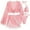 Pink, variant on Staron Summer Bikini Set for Women Four-Piece Bandage Swimsuit Push-Up Padded Beachwear Cover Up Skirt Tassel Mesh Casual Vacation, Pink XL