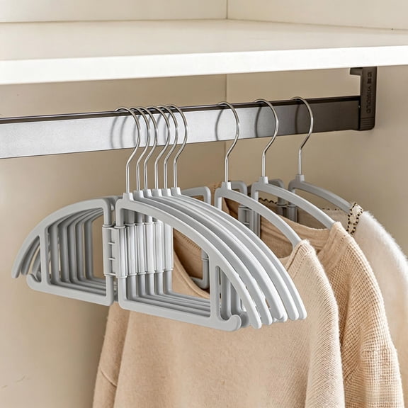 Foldable Non-Slip Clothes Hangers, Portable Collapsible Hangers for Travel, Space-Saving Closet Organizer
