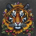 thumbnail image 3 of CafePress - Sunflower Tiger Long Sleeve T Shirt - Women's Long Sleeve Graphic Tee Casual Fit, 3 of 4