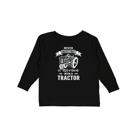 

Inktastic Tractor Woman Gift Toddler Toddler Girl Long Sleeve T-Shirt