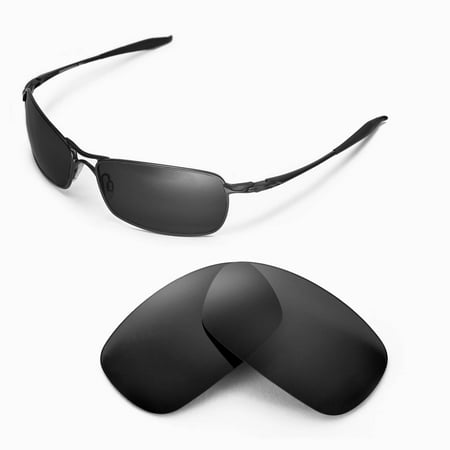 Walleva Black Polarized Replacement Lenses for Oakley Crosshair 2.0 Sunglasses
