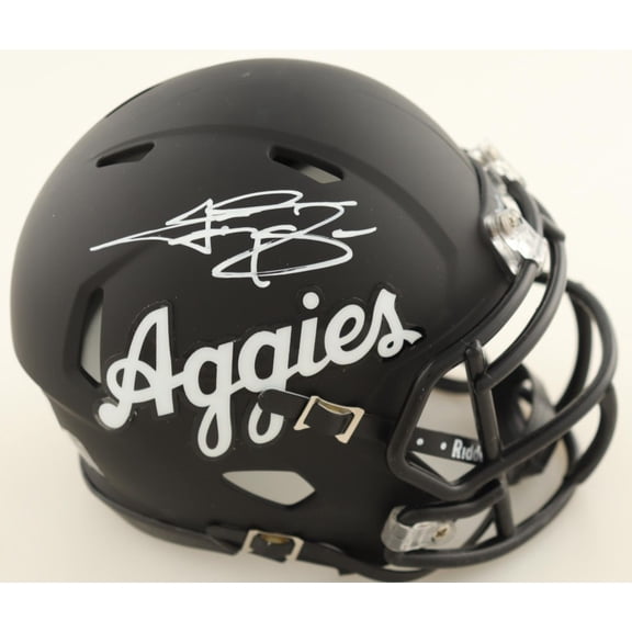 Johnny Manziel Autographed Hand Signed Texas A&M Mini Helmet - Beckett COA
