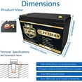 PUPVWMHB LiFePO4 12V 100Ah Automotive Battery with Build-in Battery