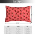 thumbnail image 2 of Fotbe Ladybugs On Red Polka Dot Funda de Almohada Decorativa Estilo Occidental, Lujo en Algodón, Fundas para Almohadas King, Cojín Estampado para Decoración del Hogar-14"x20", 2 of 6