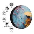 thumbnail image 4 of Naloa Woman Under Blossoming Tree PVC Leather Spare Tire Wheel Cover Spare Tire Cover, for Car Truck SUV Camper Trailer Universal Fit(14-17in)-16 inch, 4 of 6