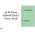 thumbnail image 5 of Green Pastel Color Card Stock, 67Lb Vellum Bristol Cardstock Paper, 11 x 17”, 50 Sheets per Pack, 5 of 5