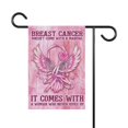 thumbnail image 3 of Breast Cancer Garden Flag with Pink Angel Wings, BC Awareness ID-0702-A6XV, 3 of 4