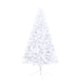 thumbnail image 5 of Charmma Artificial Half Christmas Tree with LED&Stand White 70.8" PVC, 5 of 11