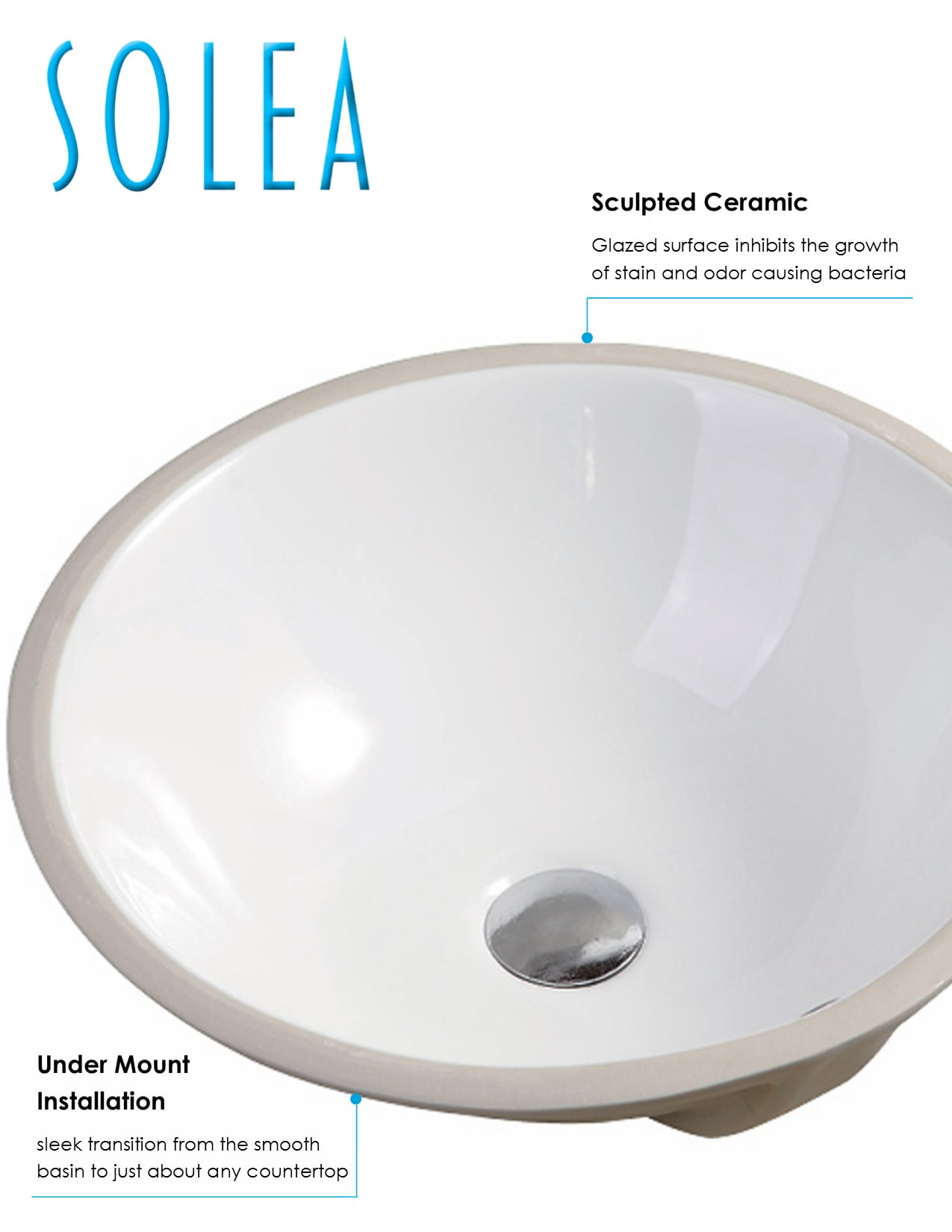 Safavieh Solea Nerida Bathroom Sink in White