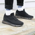thumbnail image 6 of CMR CHAMARIPA Height Increasing Shoes For Men Hidden Heel Trainers Black Knit Sneakers Shoes 7CM / 2.76 Inches Taller, 6 of 6